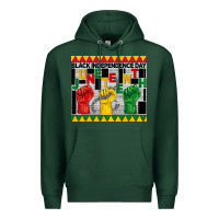Sports Green black independence day juneteenth tumbler Premium Hoodie - BarkalooDesign