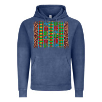 Vintage Denim autism awareness leopard puzzle brush stroke Vintage Hoodie - Artiststas