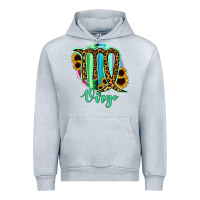 Virgo Zodiac Sign Sunflower Leopard Serape Urban Hoodie | Teevron