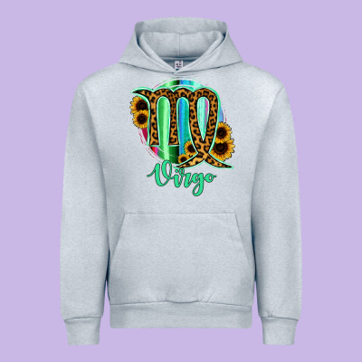 Virgo Zodiac Sign Sunflower Leopard Serape Urban Hoodie Designed By Ranaportraitstore
