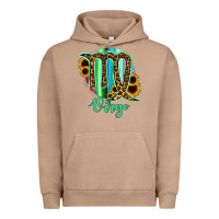 Pigment Burro Virgo Zodiac Sign Sunflower Leopard Serape Urban Hoodie - RanaPortraitStore