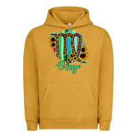 Pigment Peanut Butter Virgo Zodiac Sign Sunflower Leopard Serape Urban Hoodie - RanaPortraitStore