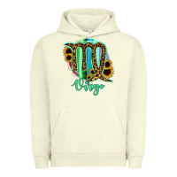 Pigment Pistachio Virgo Zodiac Sign Sunflower Leopard Serape Urban Hoodie - RanaPortraitStore
