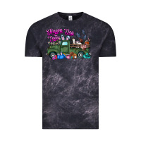 Cloud Black happy easter day truck Vintage Tee - CowhideDigitalArt
