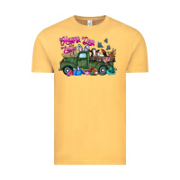 Vintage Mustard happy easter day truck Vintage Tee - CowhideDigitalArt