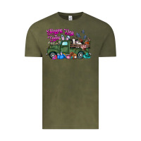 Vintage Olive happy easter day truck Vintage Tee - CowhideDigitalArt