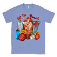 Colony Blue Basketball Sunflower Frappe Classic Tee - FaDigitalArtStudio