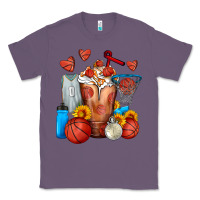 Lavender Basketball Sunflower Frappe Classic Tee - FaDigitalArtStudio