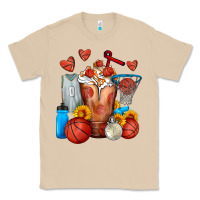Mushroom Basketball Sunflower Frappe Classic Tee - FaDigitalArtStudio