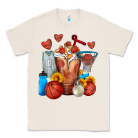 Natural Basketball Sunflower Frappe Classic Tee - FaDigitalArtStudio