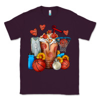 Plum Basketball Sunflower Frappe Classic Tee - FaDigitalArtStudio