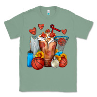 Sage Basketball Sunflower Frappe Classic Tee - FaDigitalArtStudio