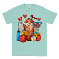 Seafoam Basketball Sunflower Frappe Classic Tee - FaDigitalArtStudio