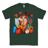 Sports Green Basketball Sunflower Frappe Classic Tee - FaDigitalArtStudio