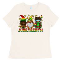 Bone June Teenth Gnomes Ladies Tee - CowhideDigitalArt