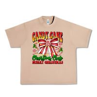 Burro Candy Cane Christmas Club Urban Heavy Tee - CowhideDigitalArt
