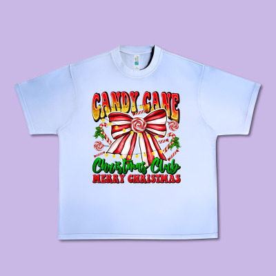 Candy Cane Christmas Club Urban Heavy Tee Designed By Cowhidedigitalart
