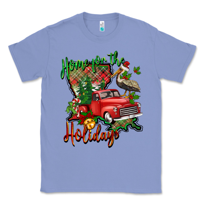 Home For The Holidays Louisiana Classic Tee by BarkalooDesign | Teevron