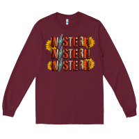 Burgundy western sunflower Long Sleeve Tee - RacoonDesign