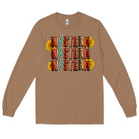 Toasted Coconut western sunflower Long Sleeve Tee - RacoonDesign