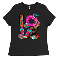 Black Love Summer Ladies Tee - CowhideDigitalArt
