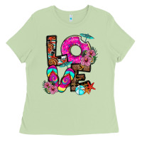 Matcha Love Summer Ladies Tee - CowhideDigitalArt