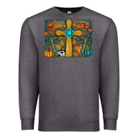 Charcoal Heather fall cross Premium Sweatshirt - RanaPortraitStore