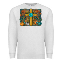 Oatmeal Heather fall cross Premium Sweatshirt - RanaPortraitStore