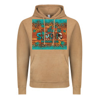 Vintage Camel she is strong gemstone sunflower leopard Vintage Hoodie - Artiststas