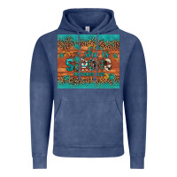 Vintage Denim she is strong gemstone sunflower leopard Vintage Hoodie - Artiststas