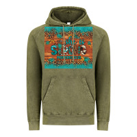Vintage Olive she is strong gemstone sunflower leopard Vintage Hoodie - Artiststas
