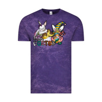 Cloud Purple Happy Easter Vintage Tee - CowhideDigitalArt