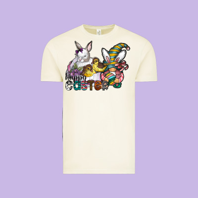 Happy Easter Vintage Tee Designed By Cowhidedigitalart