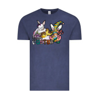 Vintage Denim Happy Easter Vintage Tee - CowhideDigitalArt