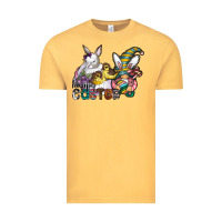 Vintage Mustard Happy Easter Vintage Tee - CowhideDigitalArt