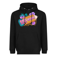 Black Hello 1st Grade Heavyweight Hoodie - RanaPortraitStore