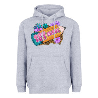 Heather Grey Hello 1st Grade Heavyweight Hoodie - RanaPortraitStore