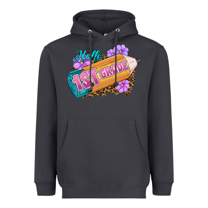 Hello 1st Grade Heavyweight Hoodie by RanaPortraitStore | Teevron