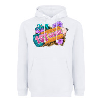 White Hello 1st Grade Heavyweight Hoodie - RanaPortraitStore