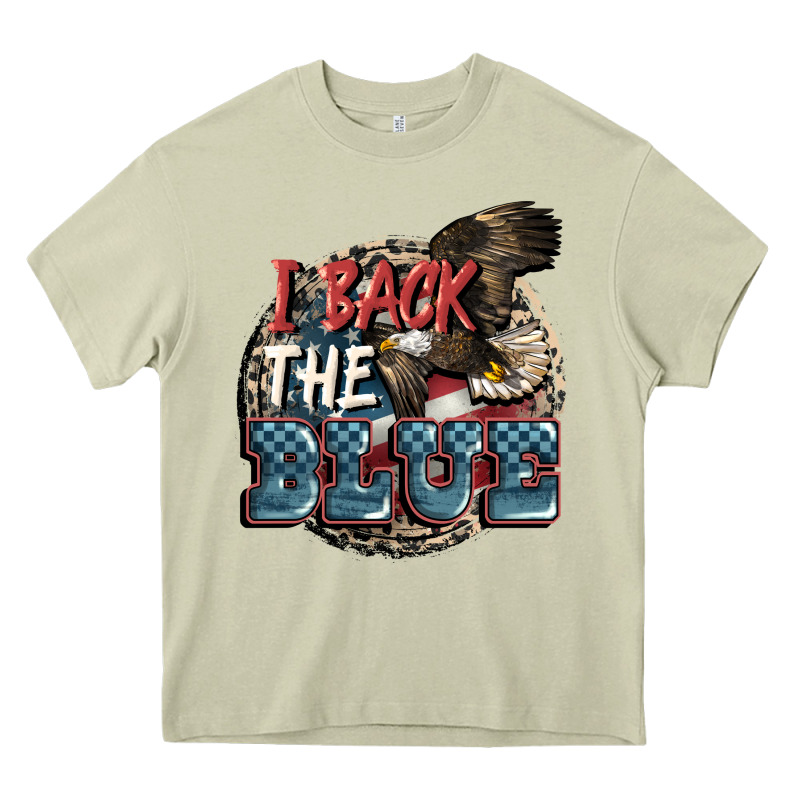 I Back The Blue Heavy Core Tee by FaDigitalArtStudio | Teevron