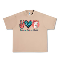 Burro Peace Love Goats Urban Heavy Tee - Jasminsmagicworld