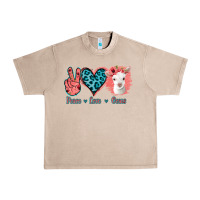 French Oak Peace Love Goats Urban Heavy Tee - Jasminsmagicworld