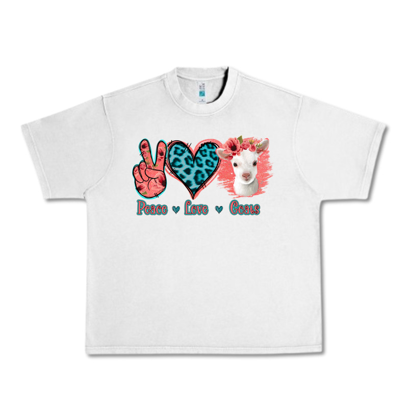 Peace Love Goats Urban Heavy Tee by Jasminsmagicworld | Teevron