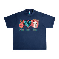 Navy Peace Love Goats Urban Heavy Tee - Jasminsmagicworld