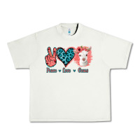 Pistachio Peace Love Goats Urban Heavy Tee - Jasminsmagicworld