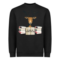 Black Yes Mama I Am Studying Right Now, Deer Heavyweight Sweatshirt - Bettercallsaul