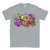 Heather Grey Love Mardi Gras Classic Tee - FaDigitalArtStudio