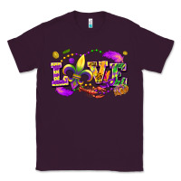 Plum Love Mardi Gras Classic Tee - FaDigitalArtStudio