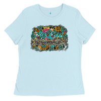 Baby Blue hot mom summer Ladies Tee - CowhideDigitalArt