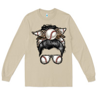 Mushroom baseball mom Long Sleeve Tee - RacoonDesign